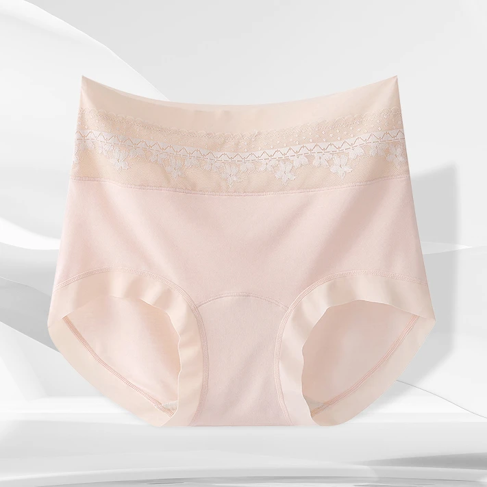 C3887蕾丝边无痕高腰短裤