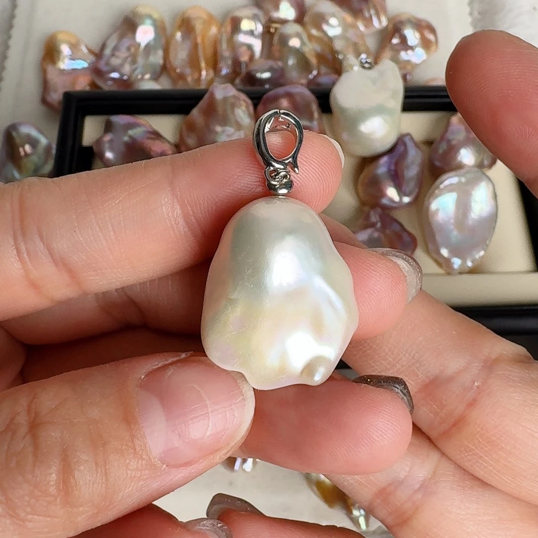 淡水珍珠颈饰银S925镶嵌