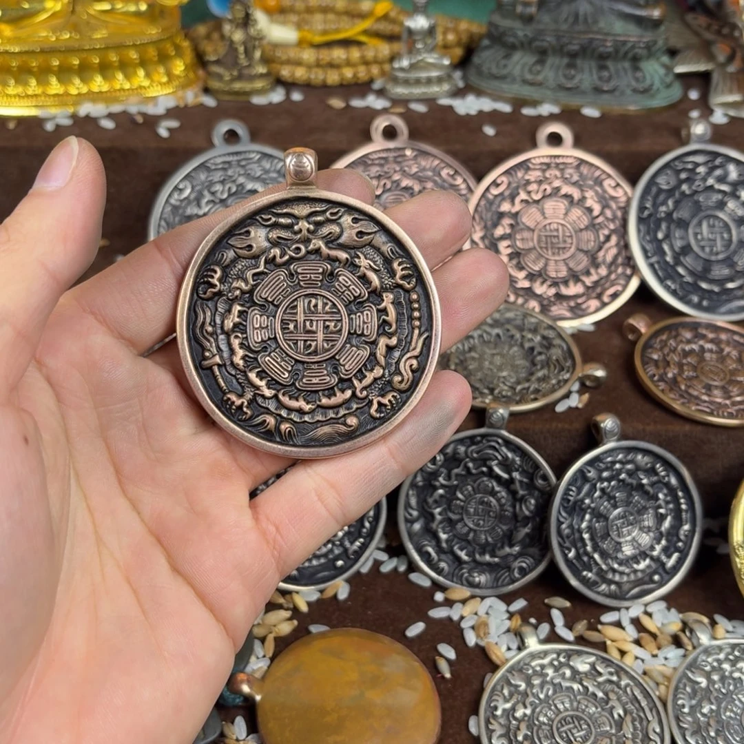 梅***鸦纯手工老紫铜大磷甲熊