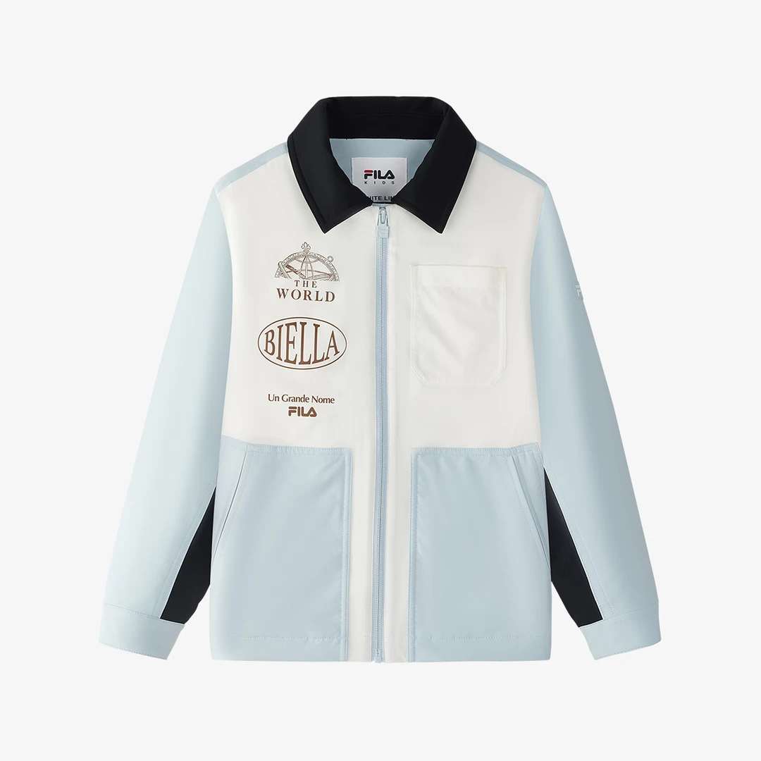 FILAKIDS斐乐【幸运塔罗】男中大童新款休闲梭织外套K12B512704F