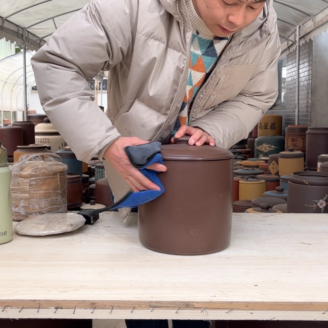 紫砂茶叶罐9 饼茶叶罐