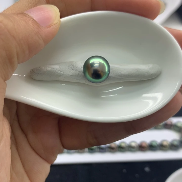 海水珍珠裸珠荧光绿