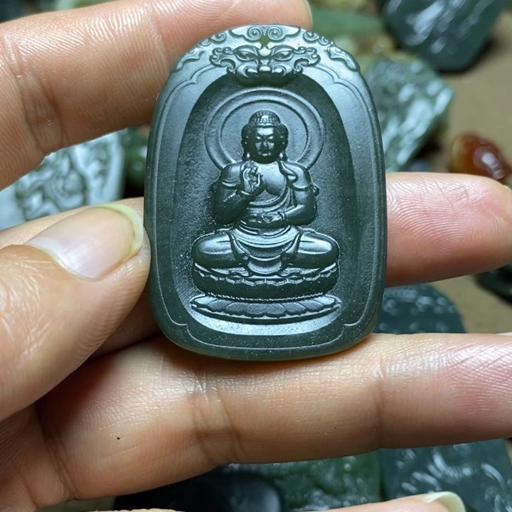 和田玉未镶嵌颈饰