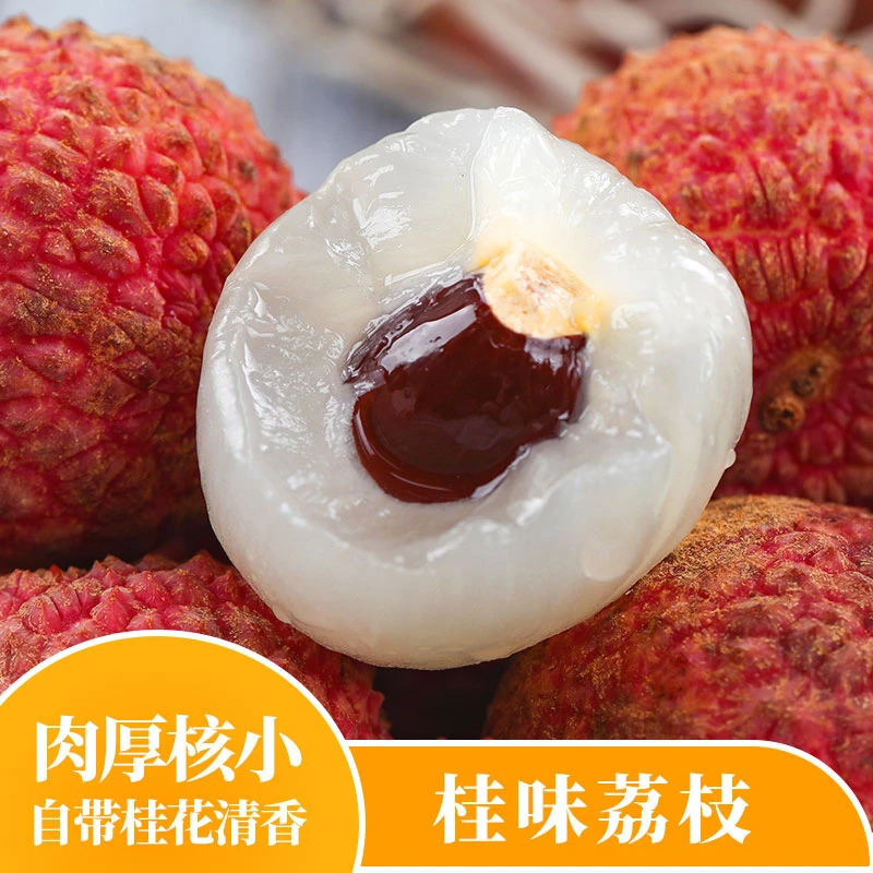 【顺丰冷链】广西桂味荔枝 新鲜水果包邮当季脆甜多汁净重4.5斤