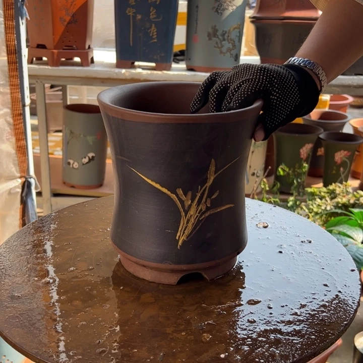 宜兴紫砂花盆41花盆