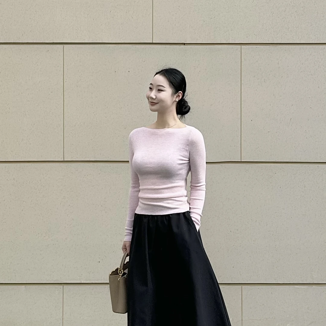 【韩不韩】早春新款显瘦内搭上衣