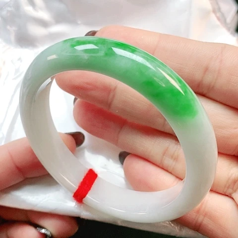 未镶嵌手镯翡翠正圈2497