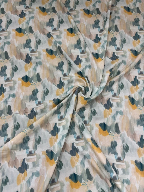 【晓萍推荐】 5D数码高密工艺印花棉绸吊带无袖A字裙大码连衣裙