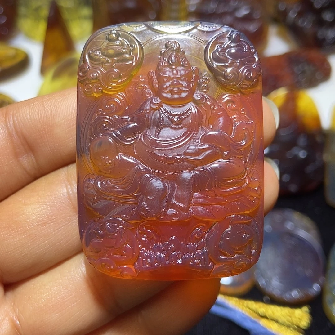 琥珀未镶嵌颈饰缅甸天然琥珀吊坠
