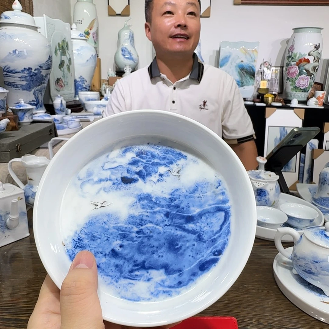 摆件瓷上张大千：张磊邀你一起过七夕