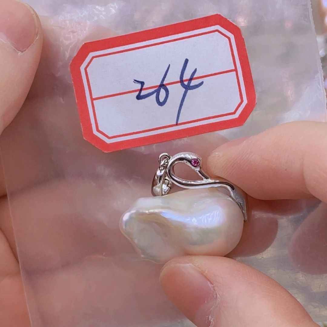 颈饰淡水珍珠银S925镶嵌