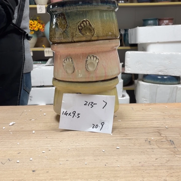 紫砂花盆多肉花盆微瑕7