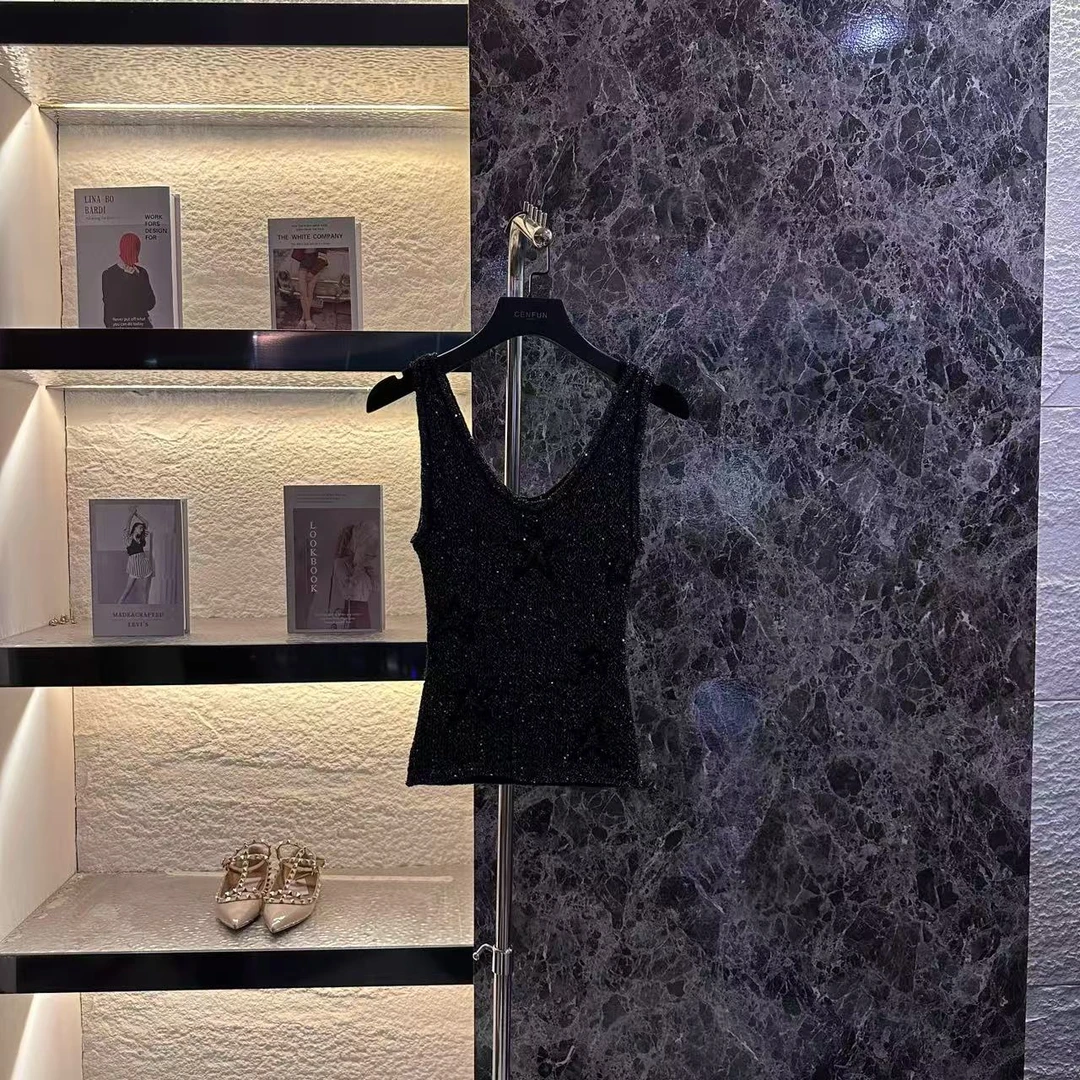 【CENFUN】57*女装上衣小香风针织时尚美背女士夏季