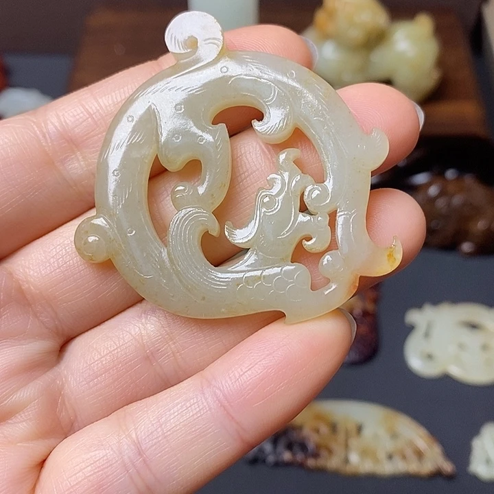 星***月和田玉（糖玉）未镶嵌挂件