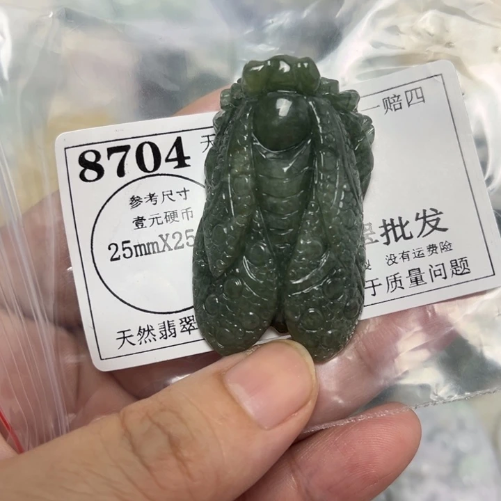 翡翠未镶嵌颈饰8704