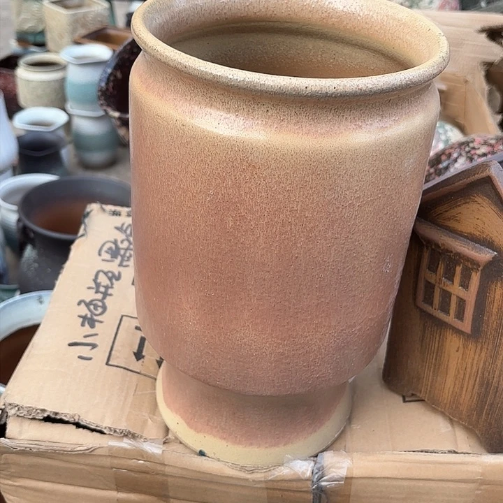 紫砂茶碗微瑕口径18高度30