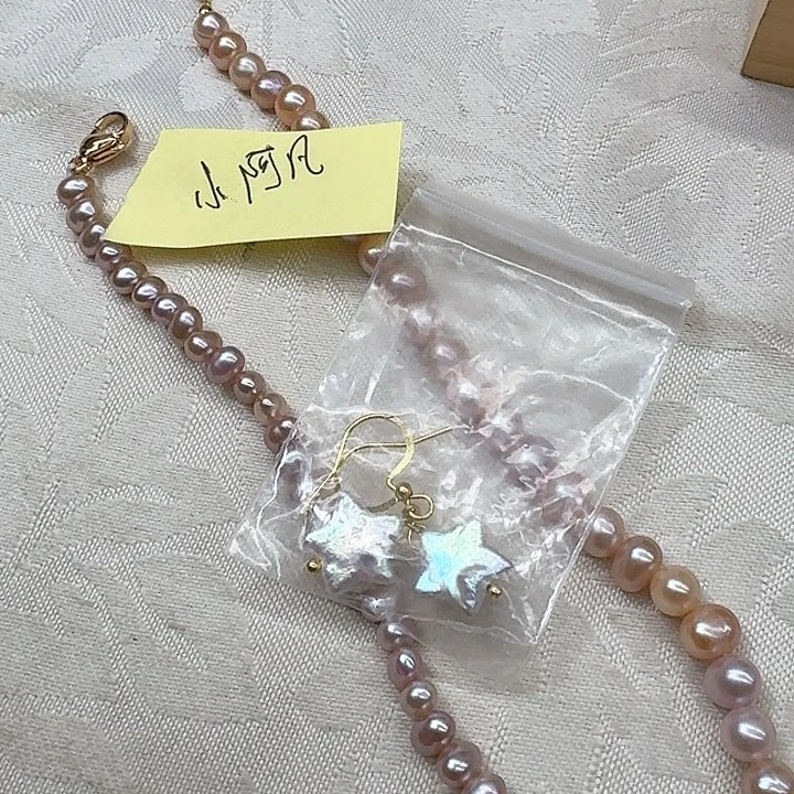 淡水珍珠甜美银S925镶嵌小*凡