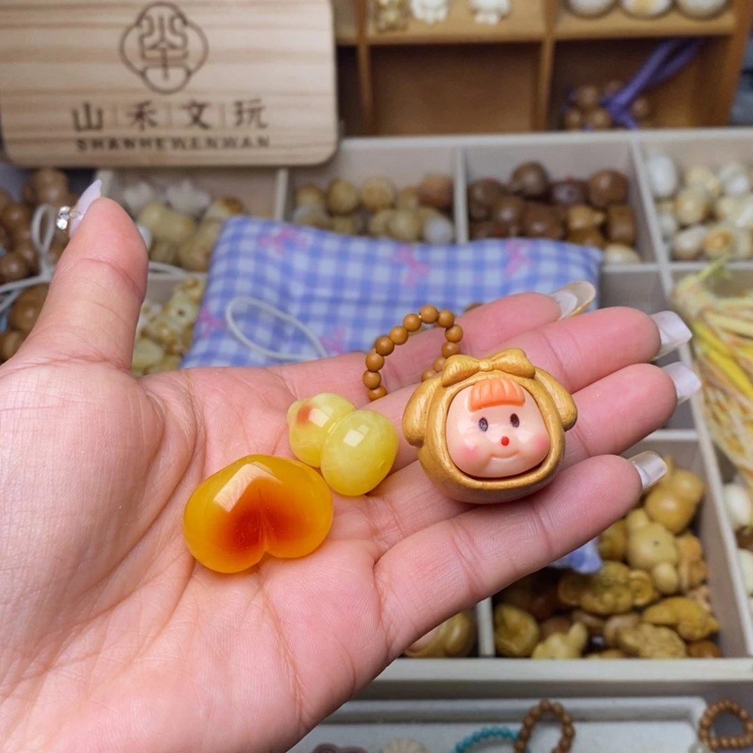 吊坠猴头核桃胖多妹和二代心和葫芦和橄榄核滴流