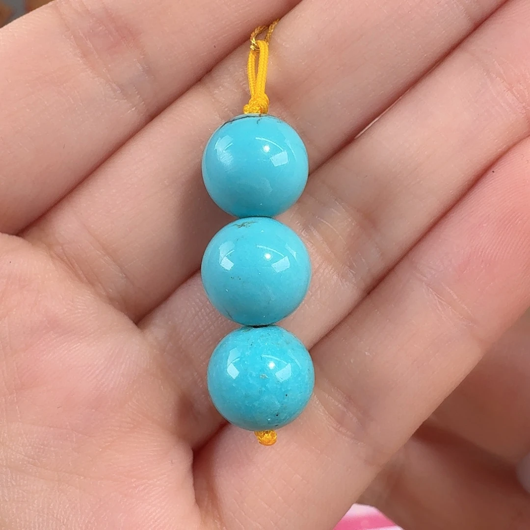 绿松石未镶嵌珠宝奇石11mm+