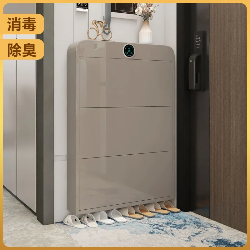 智能消毒鞋柜超薄家用翻斗大容量门口入户玄关爆款储物柜一体柜