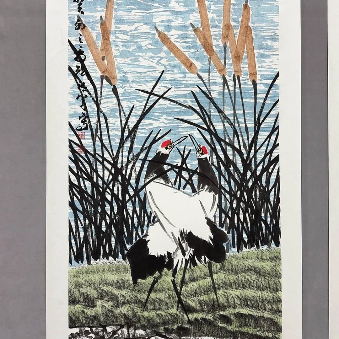 国画亲笔手绘放心去藏