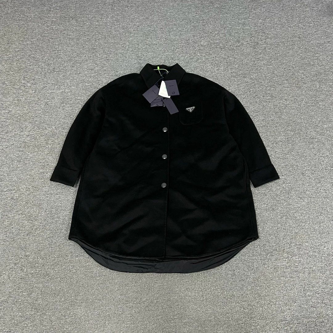 99新 AMIPARIS Prada 三角标 羊绒 大衣 带吊牌