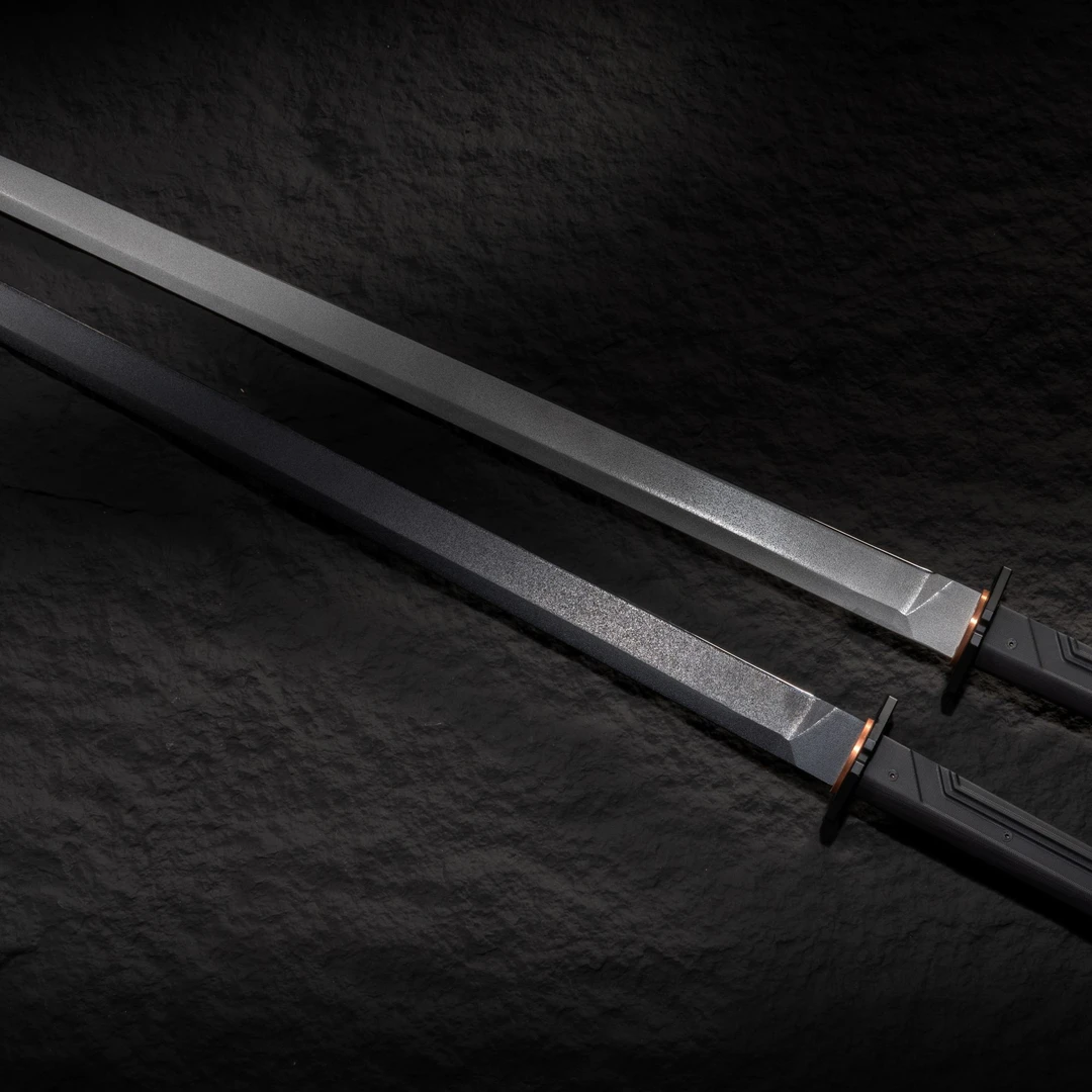 龙泉战术唐直刀-疾风G10手柄K鞘现代冷兵器未开刃