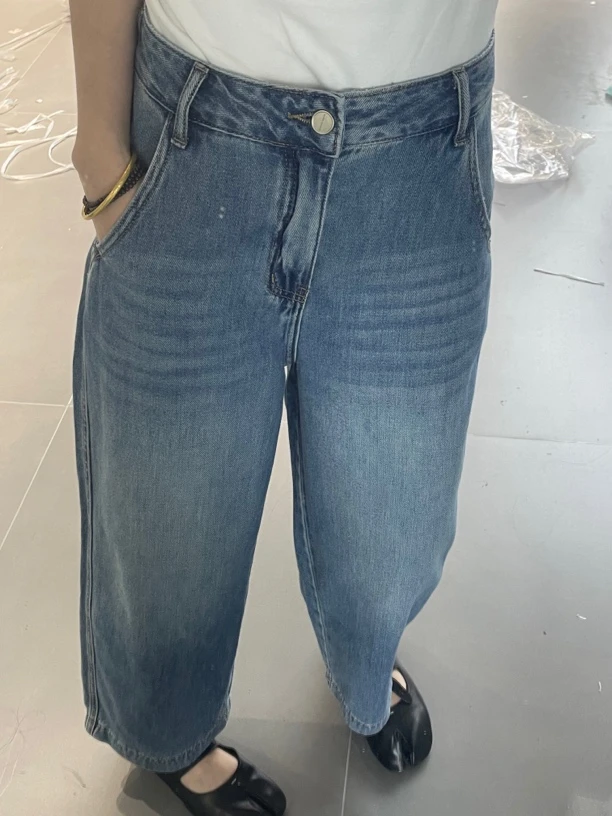 泡芙～新款八分裤薄料韩系