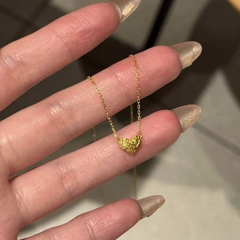 铜合金亚克力项链 奢小众ins气质高级感吊坠百搭锁骨链送女友礼物