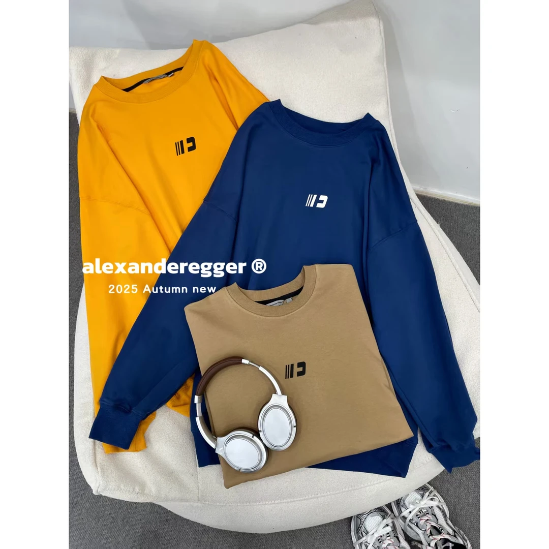 【8775-蓝色】青少年春秋款潮品圆领卫衣