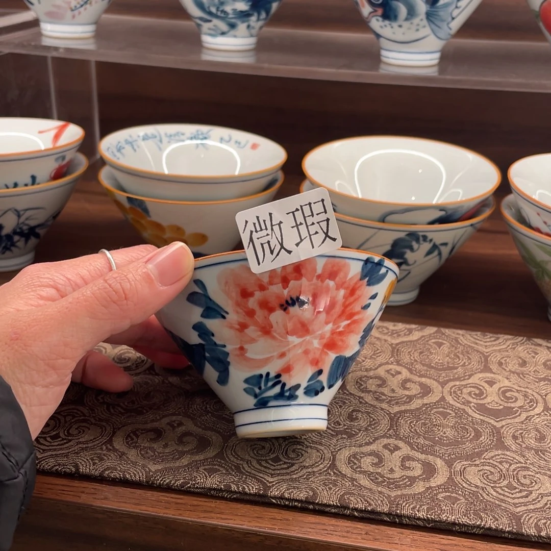 有瑕釉下彩纯手绘