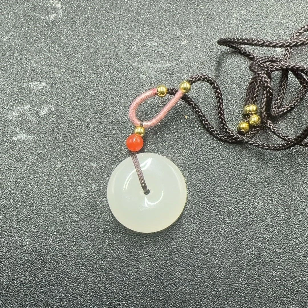 BY0118FPXQ标915 和田玉平安扣