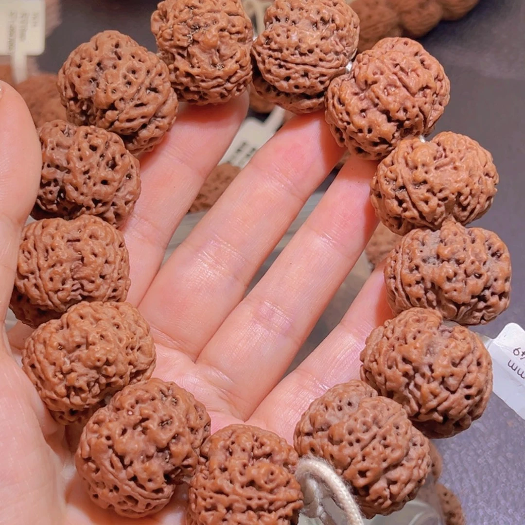 光***张手串金刚菩提闷墩梅花