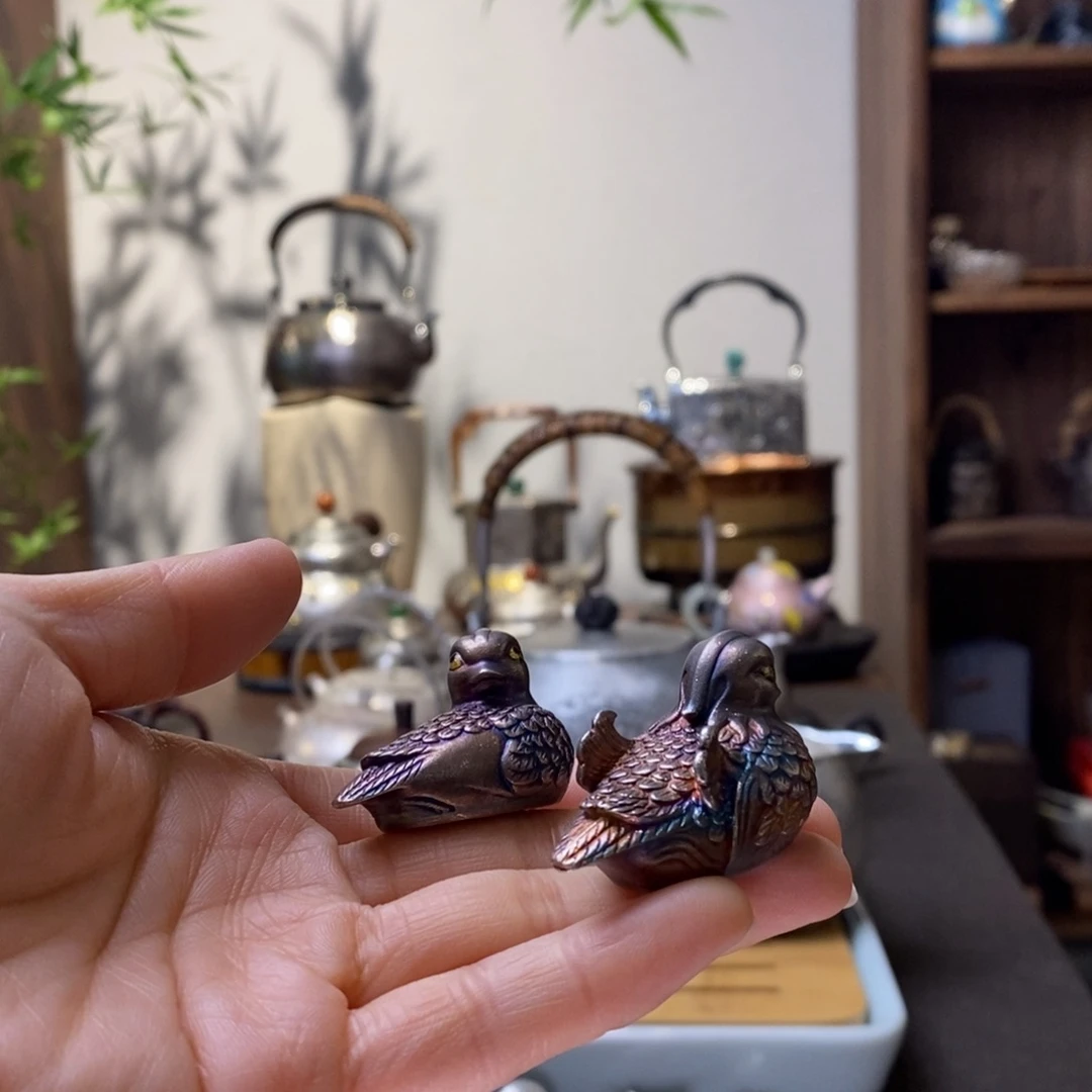 ゛***つ茶宠摆件纯银手工