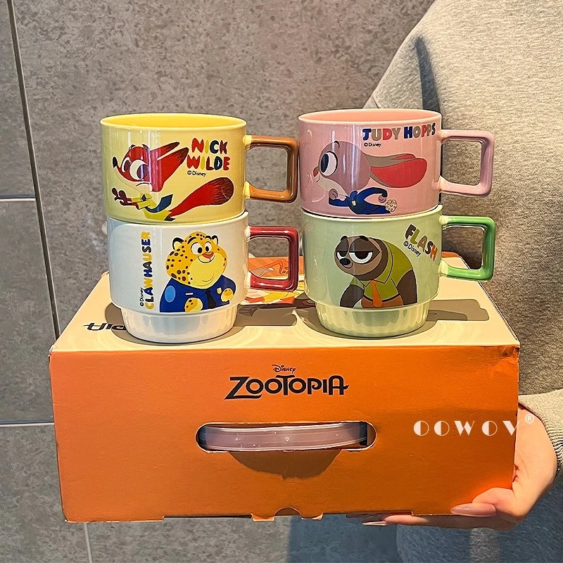 疯狂动物城联名陶瓷马克杯礼盒水杯家用杯子办公室伴手礼生日礼物