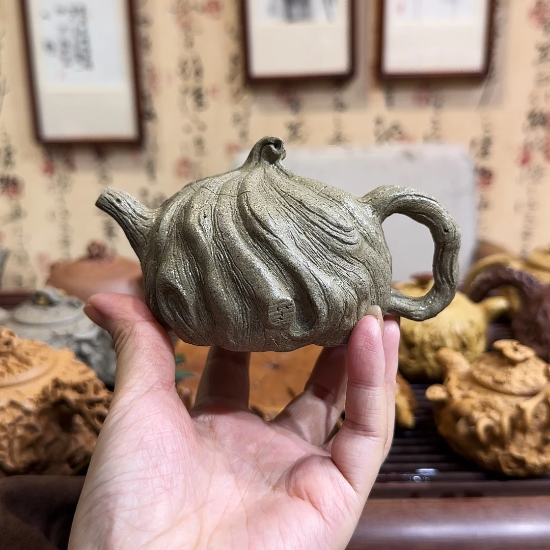 紫砂茶壶马****桃青段供春