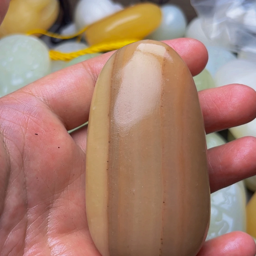 石材方解石手把件