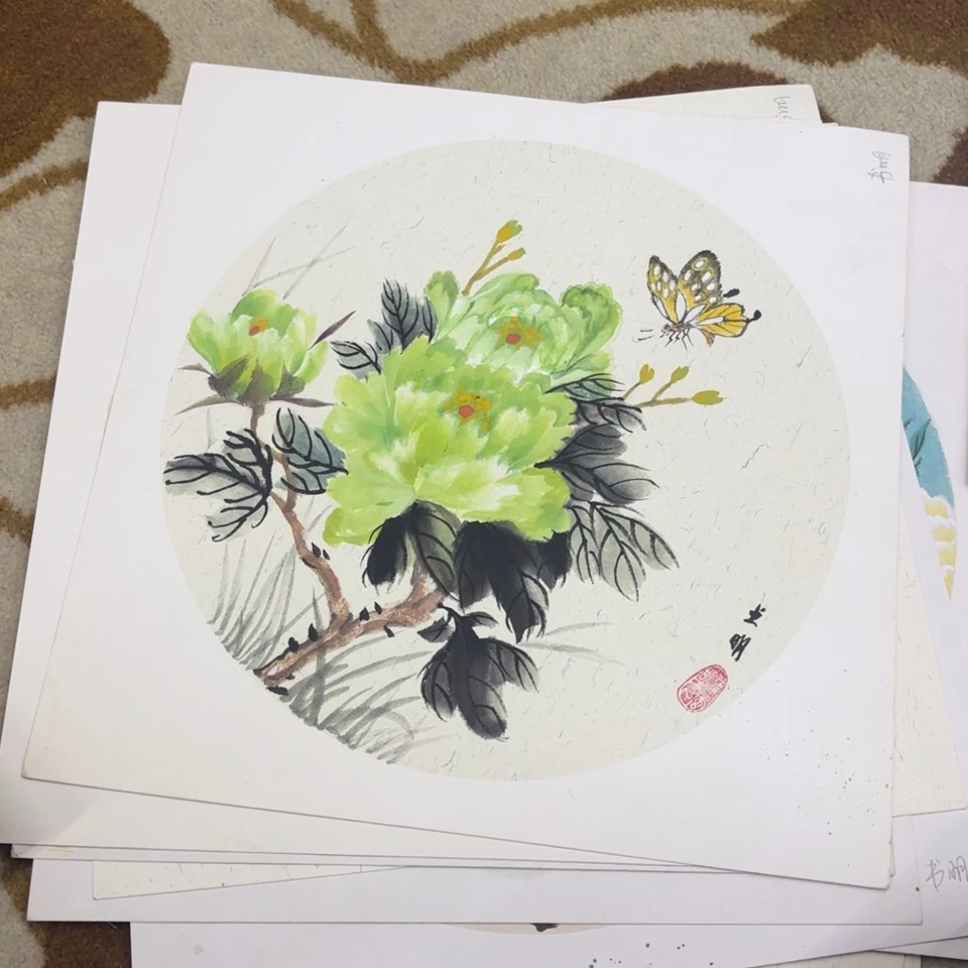 国画38-38卡纸作品童