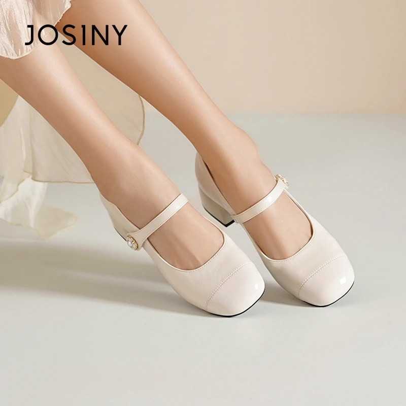 卓诗尼法式复古玛丽珍鞋2025新款女士外出通勤久站不累脚轻奢单鞋