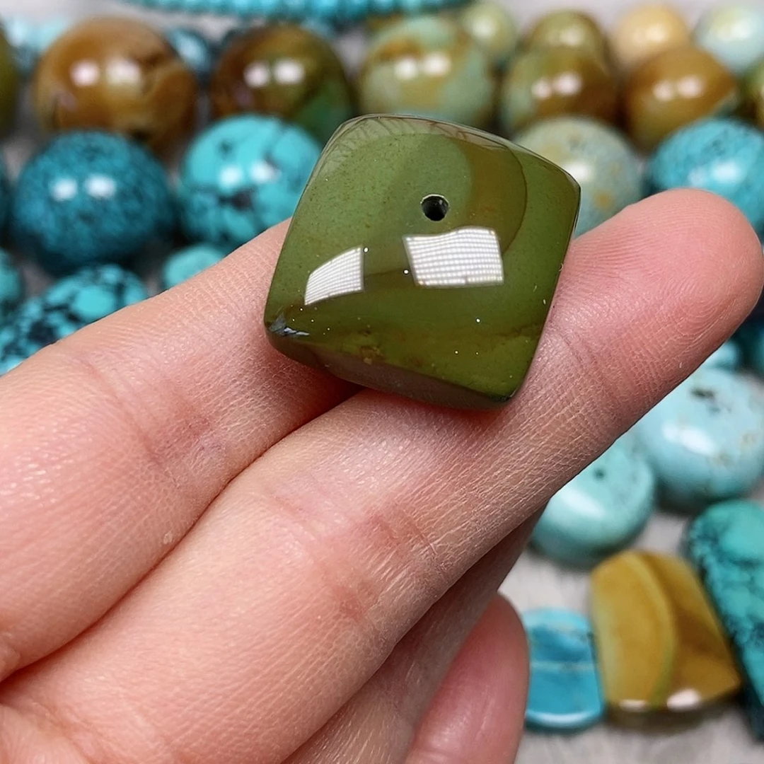 未镶嵌绿松石珠宝半成品