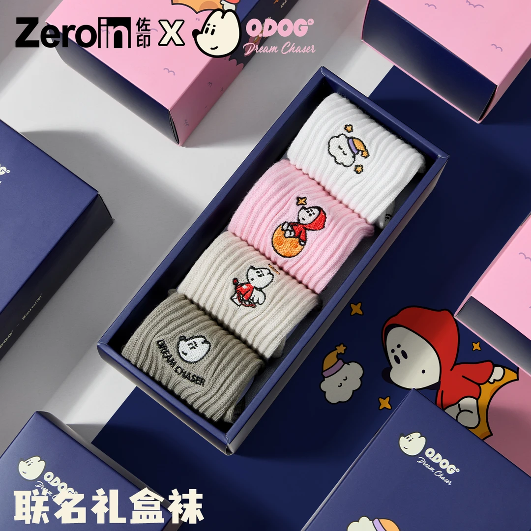 佐印袜子男ODOG款青少年春夏季棉10A抗菌防臭中筒运动袜潮