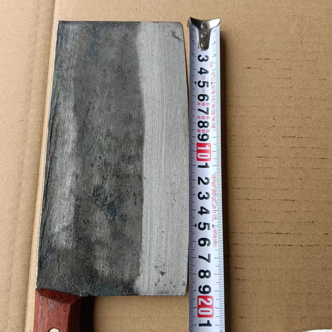 湘励夹钢手工锻打中号切片切肉刀