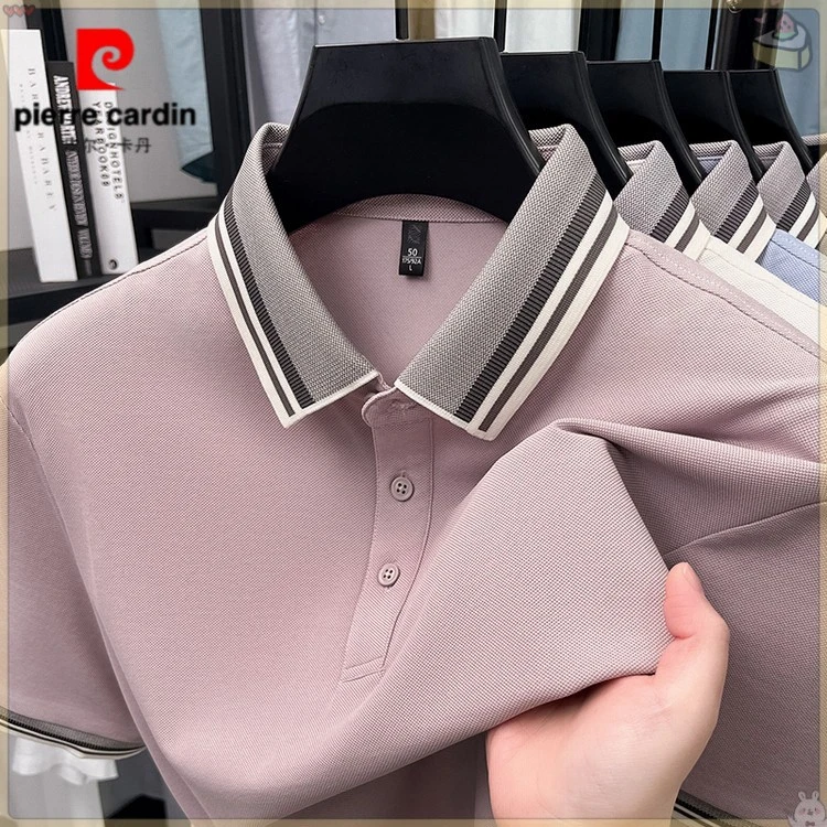 皮尔卡丹男士短袖男2025新款夏季T恤高端休闲百搭纯色透气POLOBpx