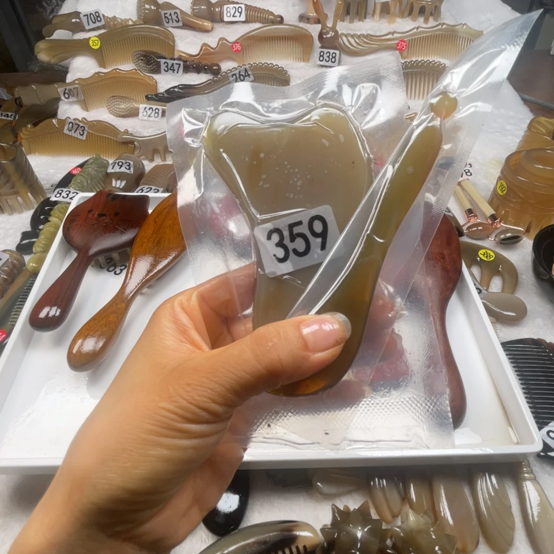 你***字牛角梳福利款梳子