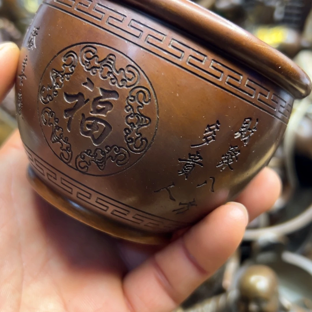铜摆件欢迎欢迎你