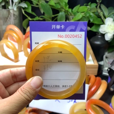 石英质玉（黄龙玉）未镶嵌手镯