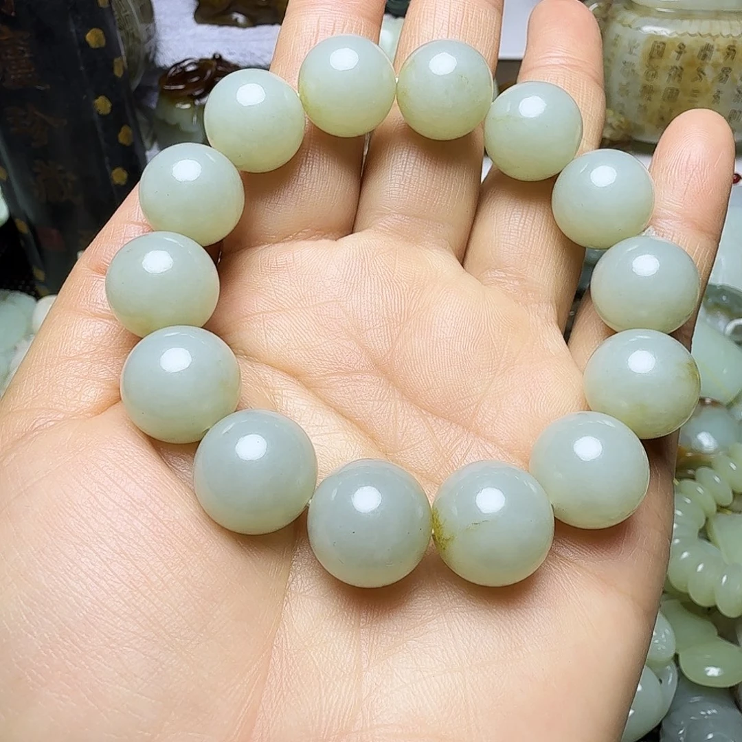 亲***缘和田玉（糖玉）未镶嵌挂件和田玉手串珠子一个