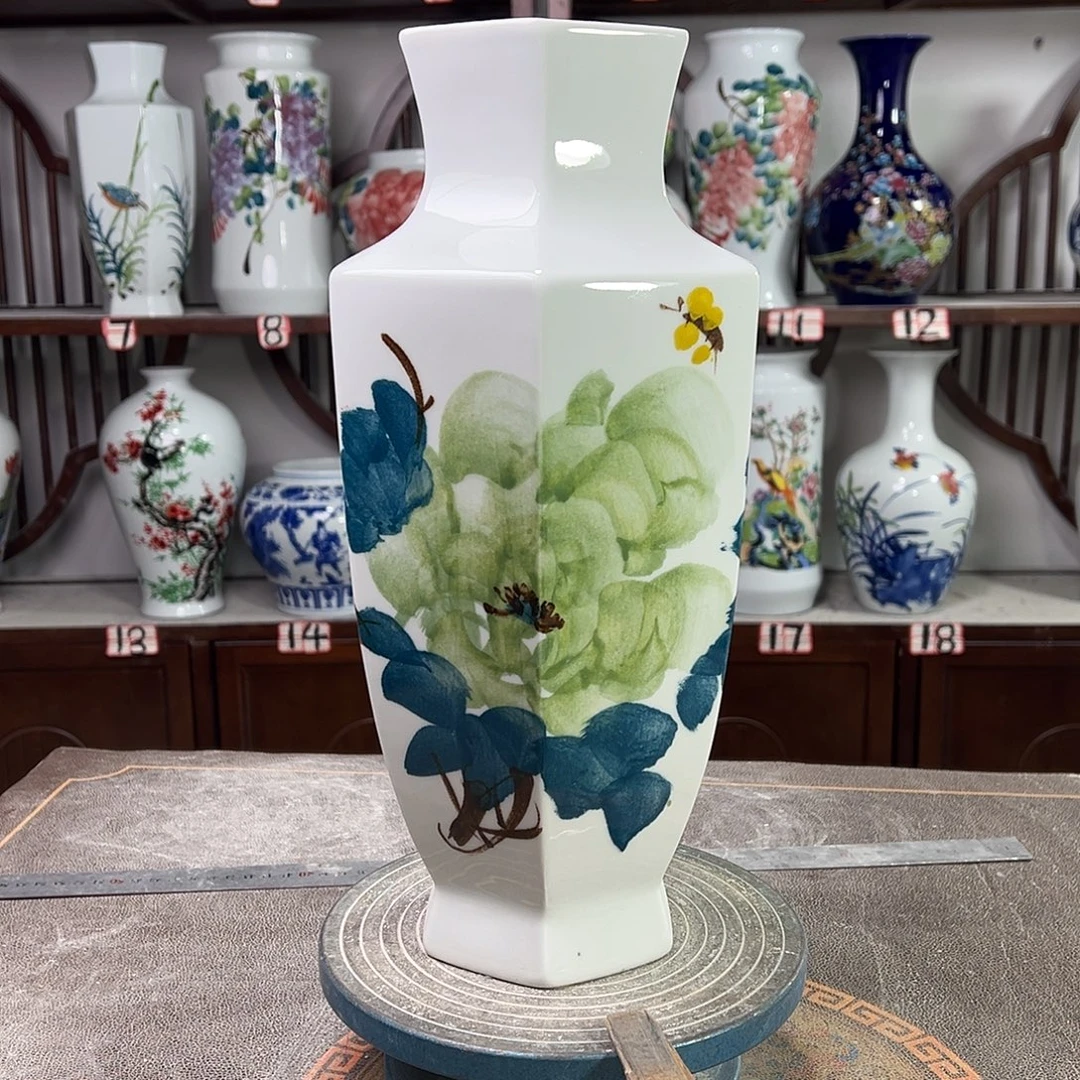 陶摆件景德镇陶瓷6绿牡