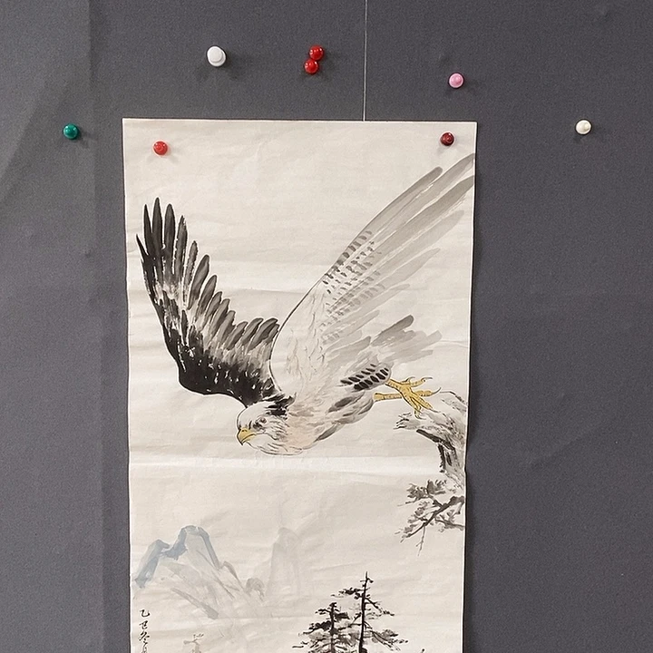 国画白林之50.100手绘画芯