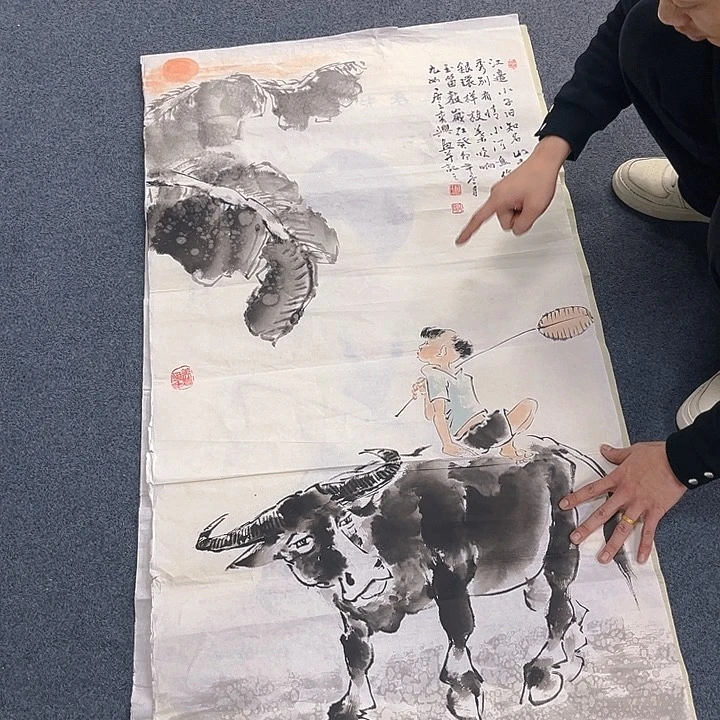 国画纯手绘字画宣纸